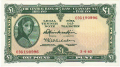 Ireland, Republic Of 2 1 Pound, Prefix 43G, 11. 4.1964